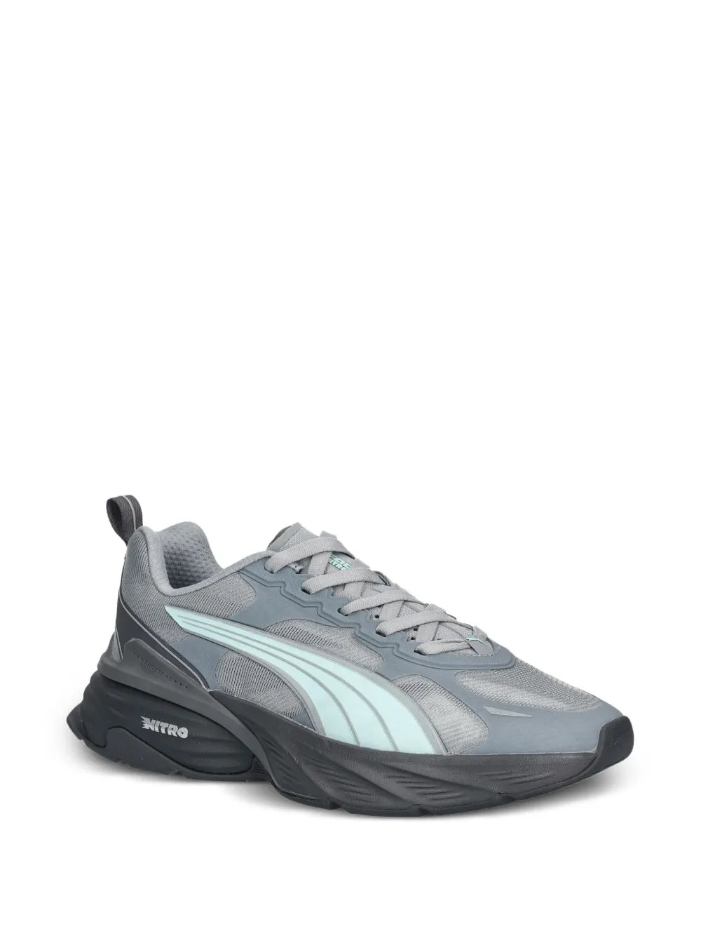 PUMA Nitro V2 Running Training — Grey — Size US M 3.5 - US W 5 — Side View