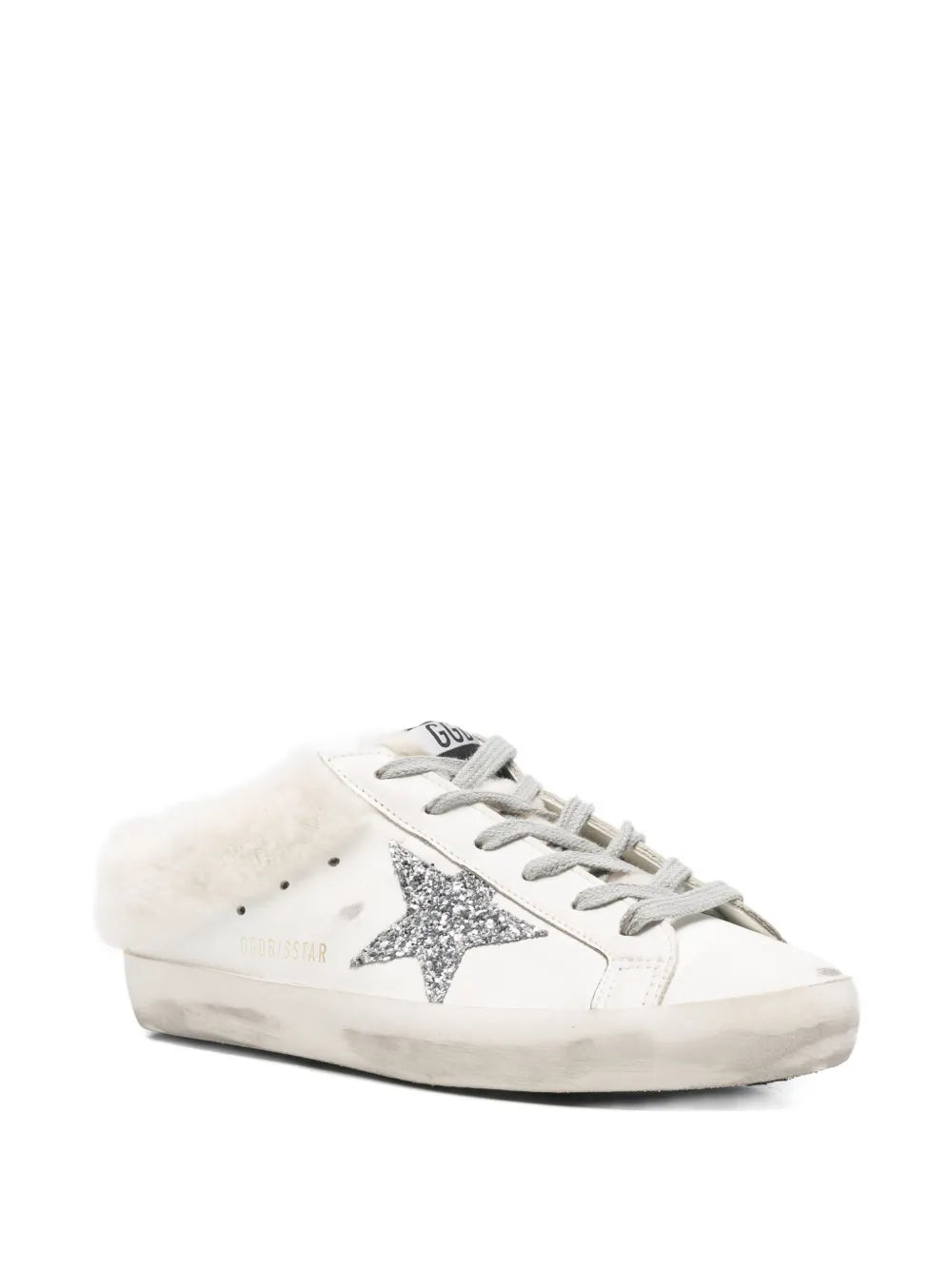 Golden Goose Star-Motif Shearling — White — Size US M 3.5 - US W 5 — Side View