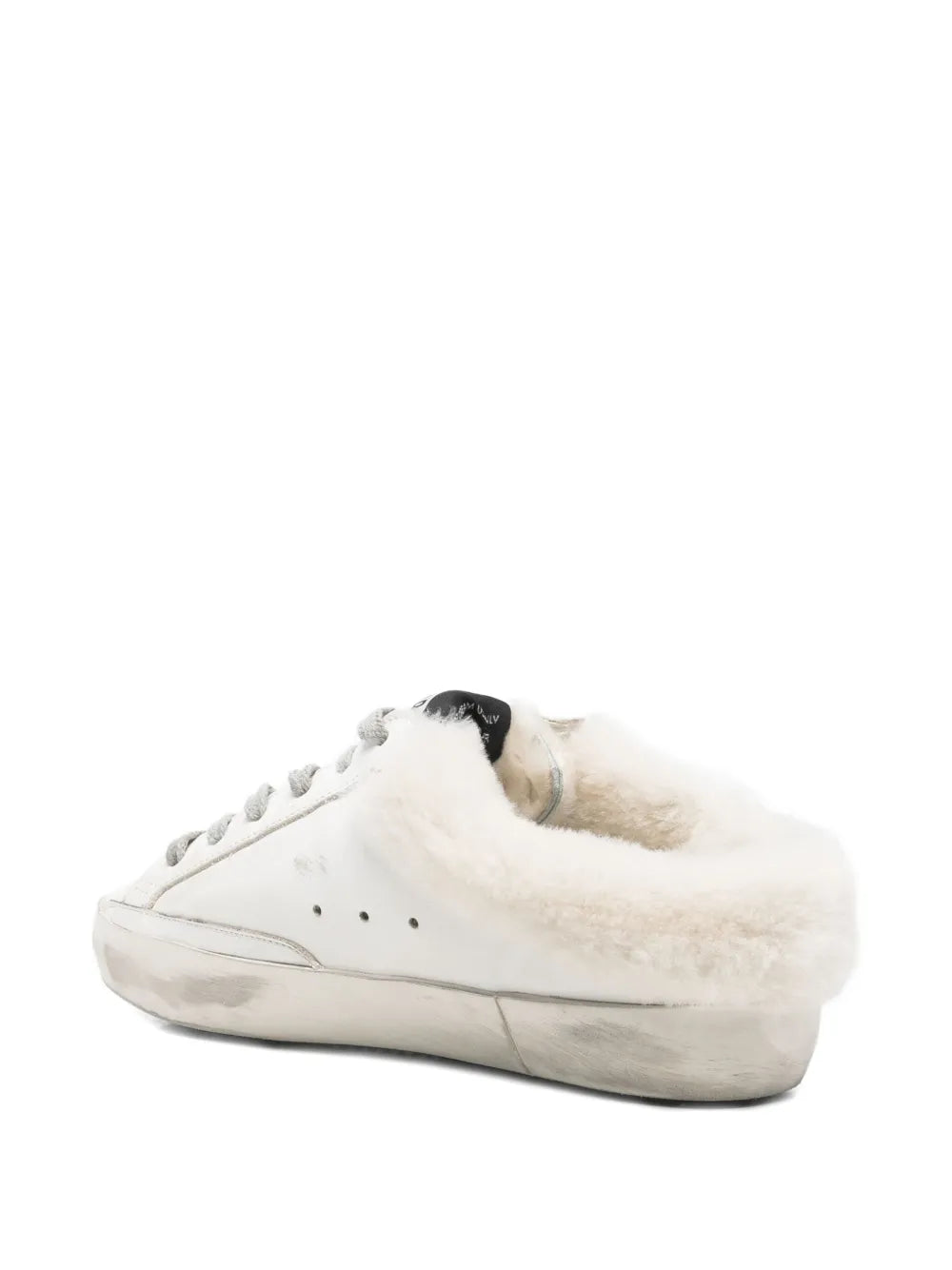 Golden Goose Star-Motif Shearling — White — Size US M 3.5 - US W 5 — Back View