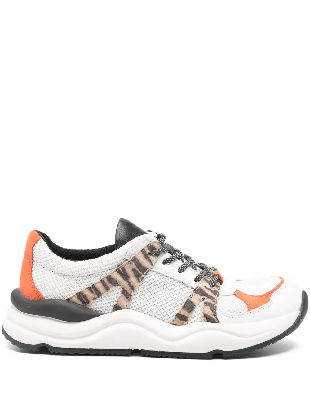 Geox Animal-Print Panel — White — Size US M 3.5 - US W 5 — Front View