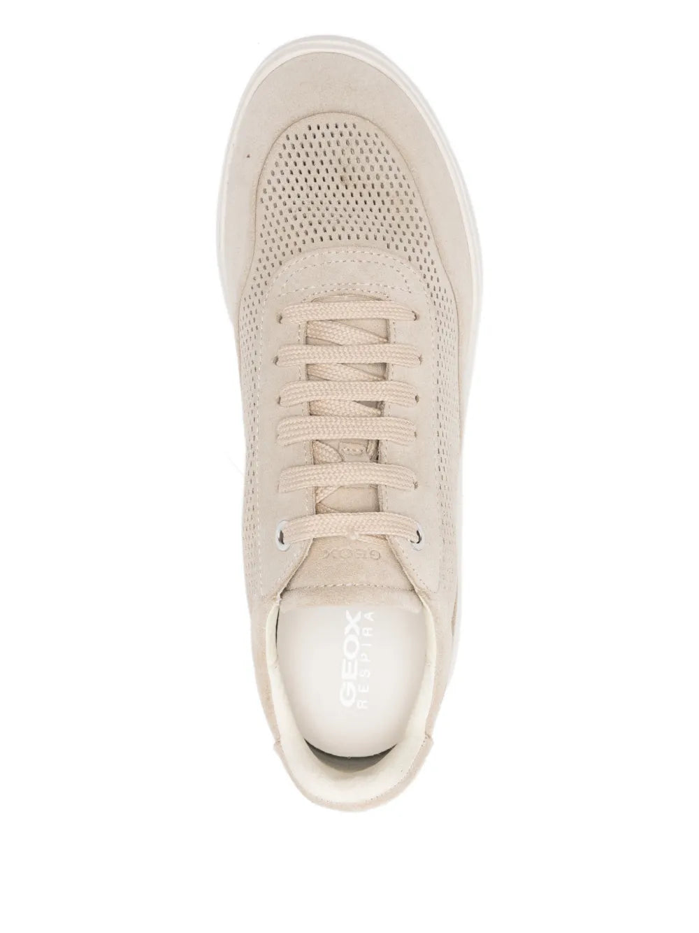 Geox Perforated — Beige — Size US M 3.5 - US W 5 — Top View