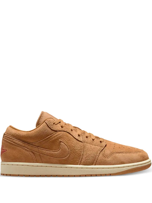 Air Jordan 1 Low Se Lace-Up Sneakers — Brown — Size US M 9.5 - US W 11 — Front View