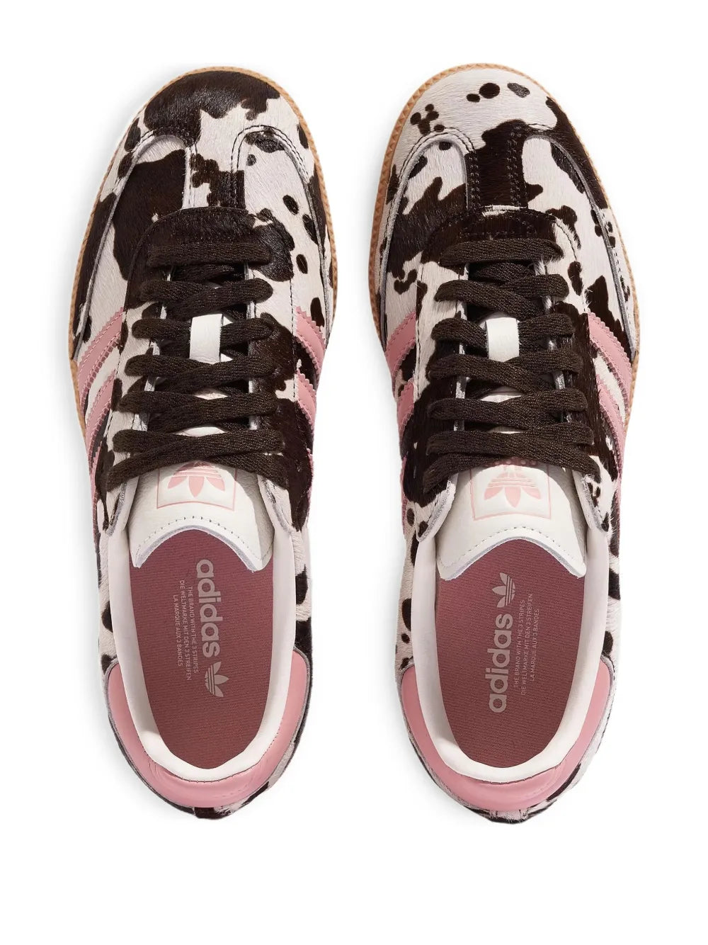adidas Samba Og Cow-Pattern Low-Top — White — Size US M 3.5 - US W 5 — Side View