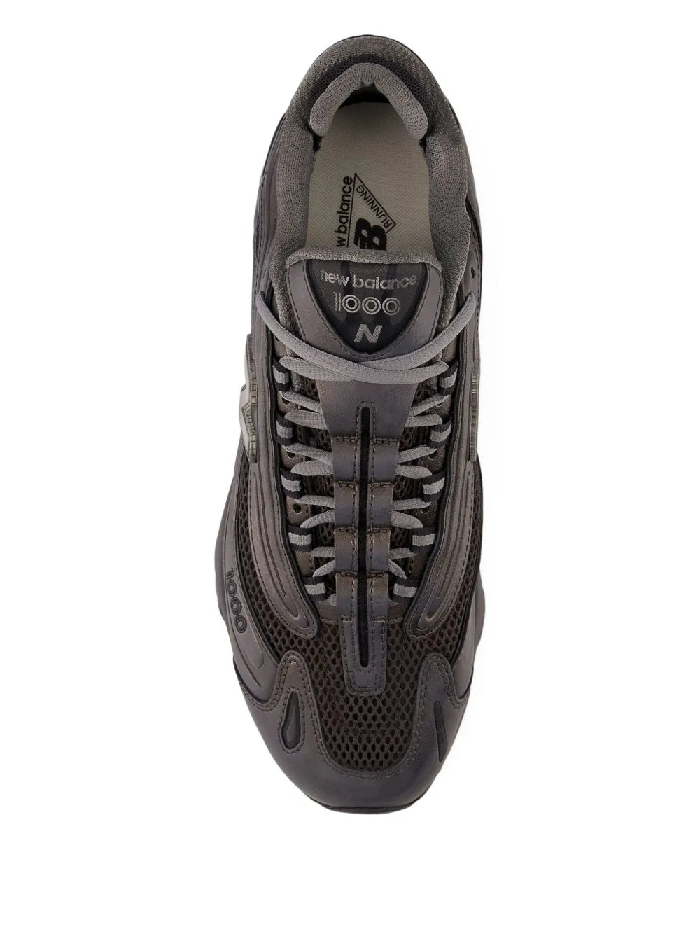 New Balance 1000 Mesh Overlay — Black — Size US M 3.5 - US W 5 — Back View