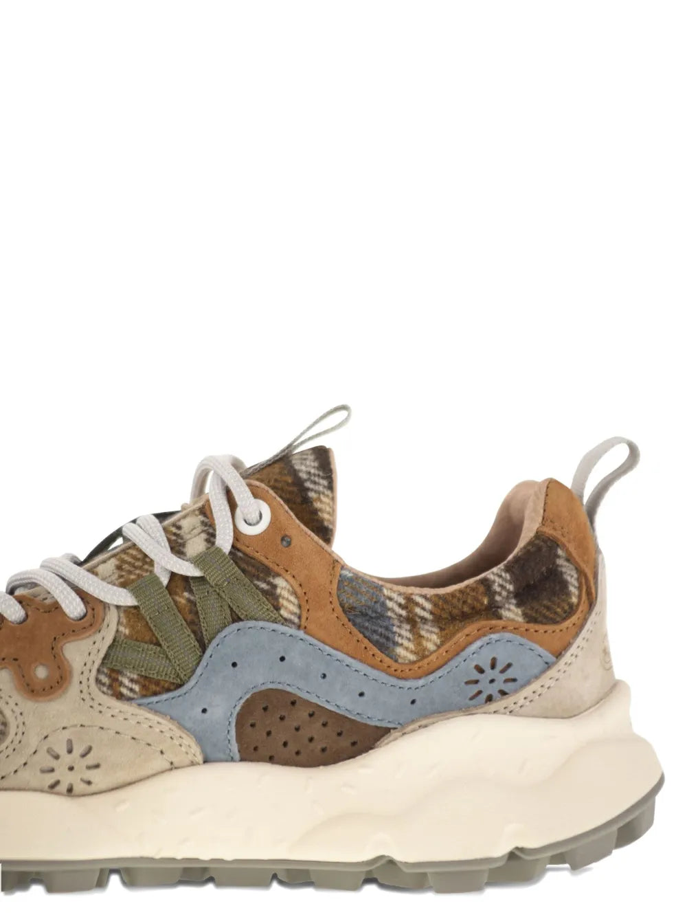FLOWER MOUNTAIN Yamano 3 Panelled — Brown — Size US M 3.5 - US W 5 — Detail View