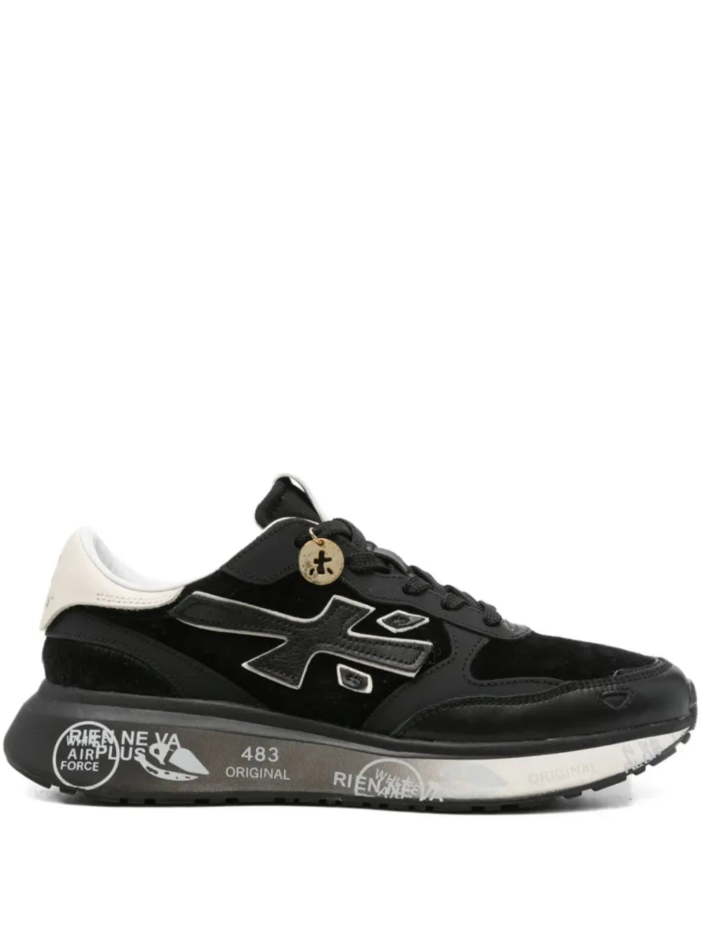 Premiata Lauryn 7803 Low-Top — Black — Size US M 3.5 - US W 5 — Front View