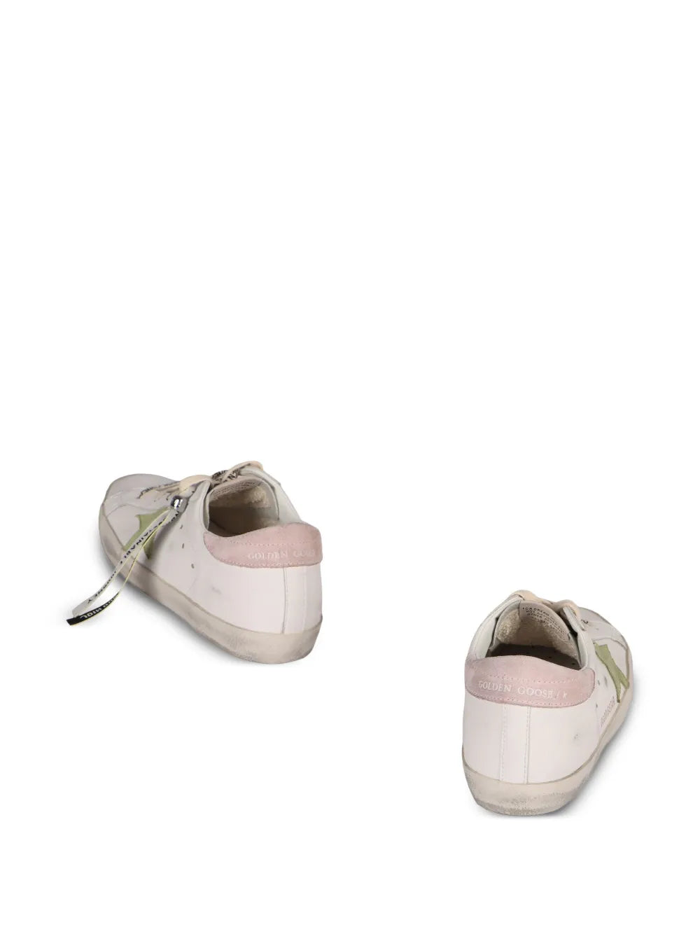 Golden Goose Suede Star Super Star Trainers — White — Size US M 3.5 - US W 5 — Back View