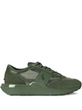 Polo Ralph Lauren Mesh Suede Train 89 Trainers — Green — Size US M 3.5 - US W 5 — Front View