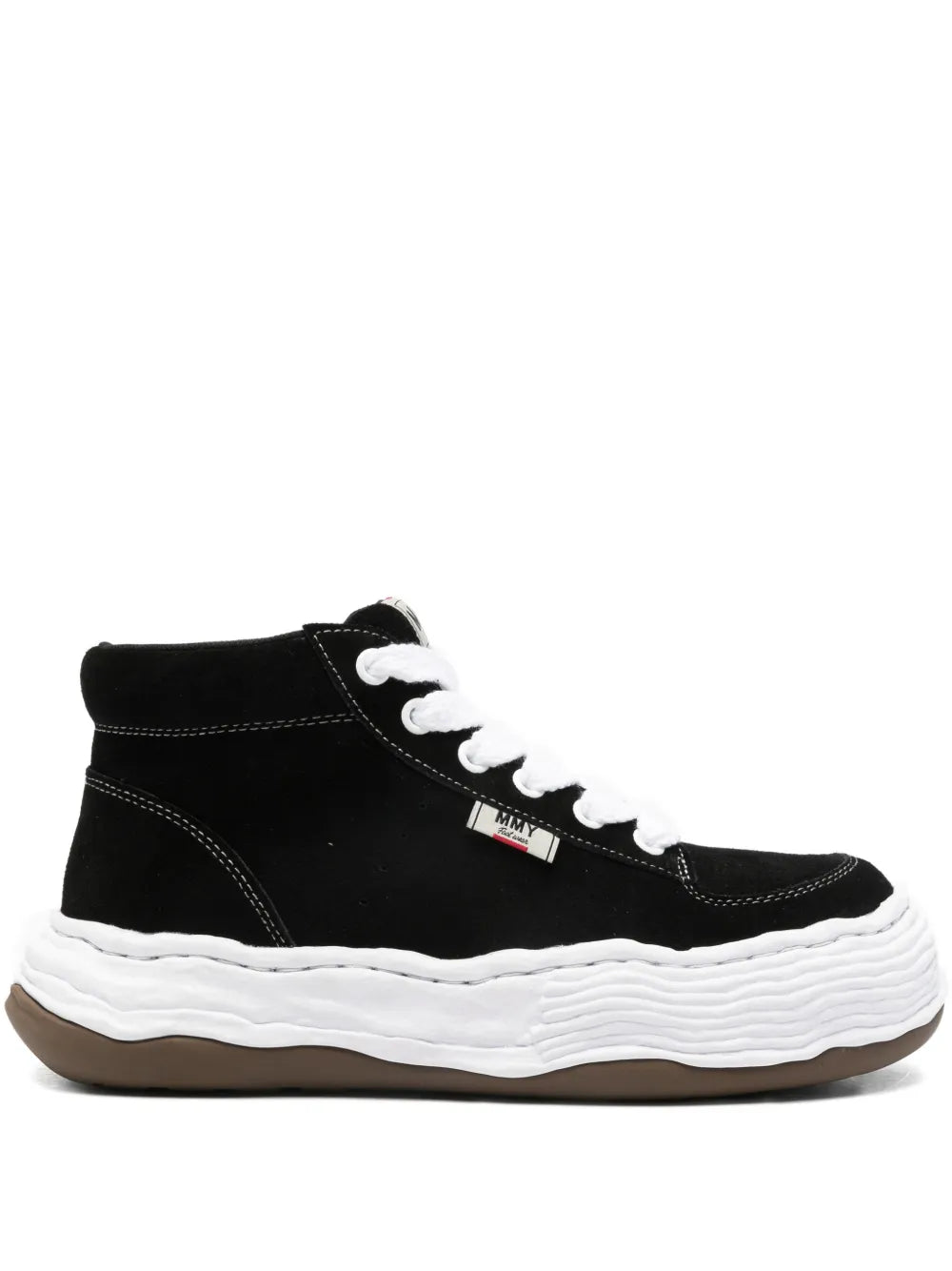 Maison MIHARA YASUHIRO Oliver Suede High-Top — Black — Size US M 3.5 - US W 5 — Front View