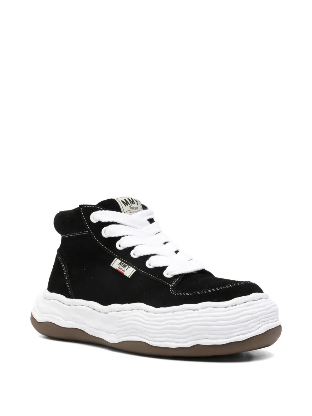 Maison MIHARA YASUHIRO Oliver Suede High-Top — Black — Size US M 3.5 - US W 5 — Side View