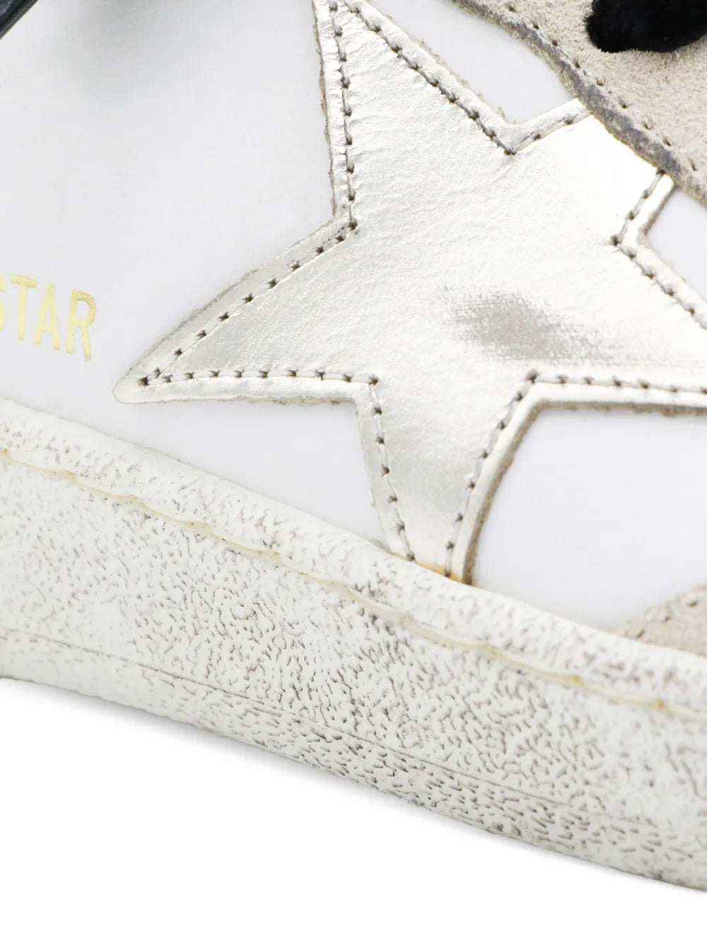 Golden Goose Star-Detail Leather — White — Size US M 3.5 - US W 5 — Back View