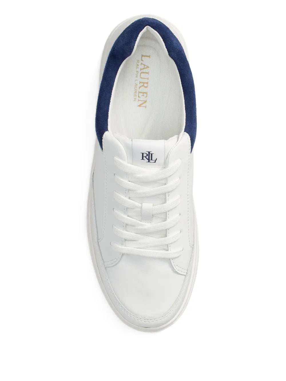 Lauren Ralph Lauren Hailey Leather — White — Size US M 3.5 - US W 5 — Top View
