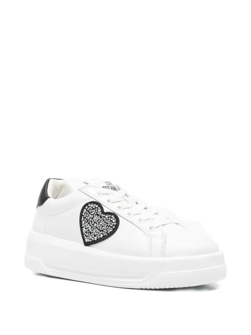Love Moschino Heart-Detail — White — Size US M 3.5 - US W 5 — Side View