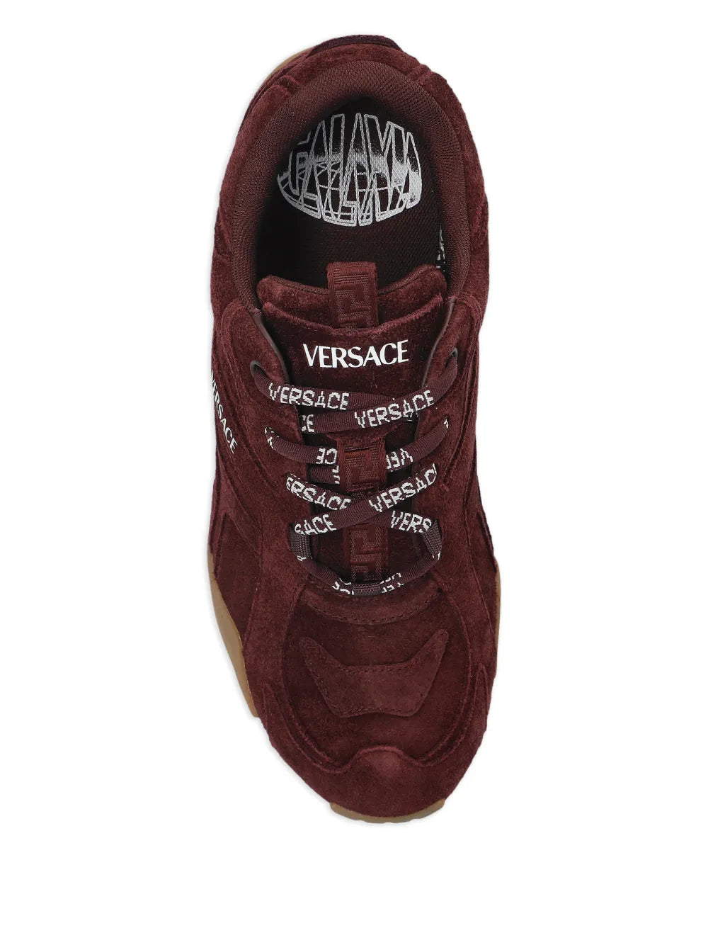 Versace Galaxia Lace-Up — Red — Size US M 3.5 - US W 5 — Top View