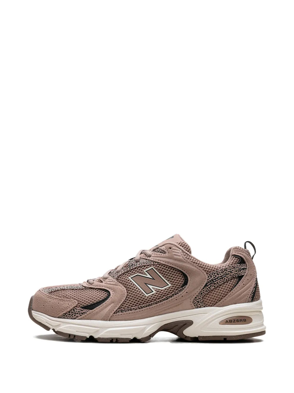 New Balance Logo-Details Lace-Up — Taupe — Size US M 3.5 - US W 5 — Detail View