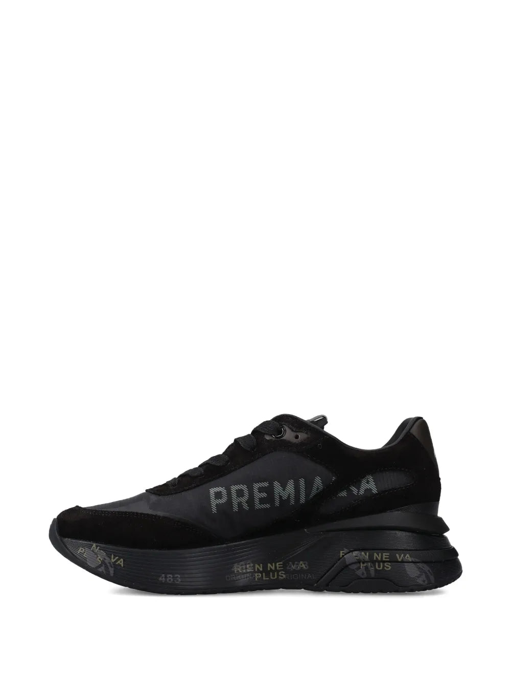 Premiata Moerund 7795 Logo-Print — Black — Size US M 3.5 - US W 5 — Detail View