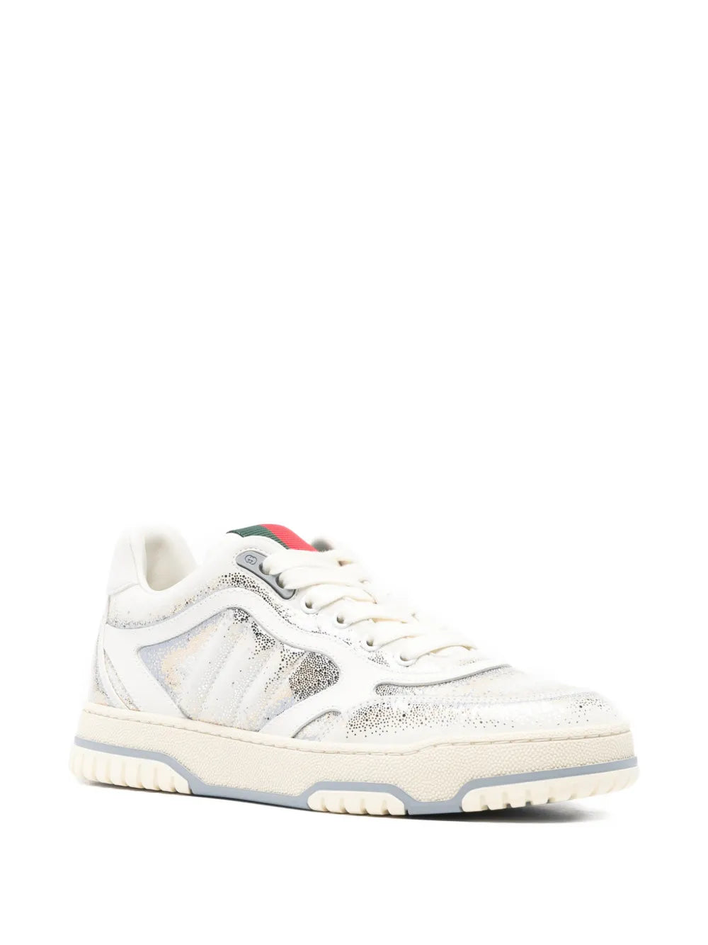 Gucci Glitter Stripe Low-Top — White — Size US M 3.5 - US W 5 — Side View
