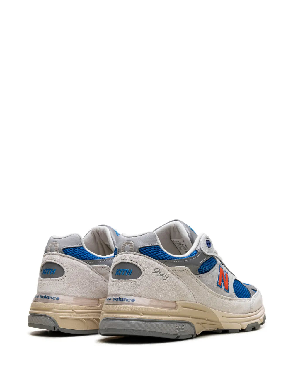 New Balance X Kith 993 Home Lace-Up — Grey — Size US M 3.5 - US W 5 — Top View