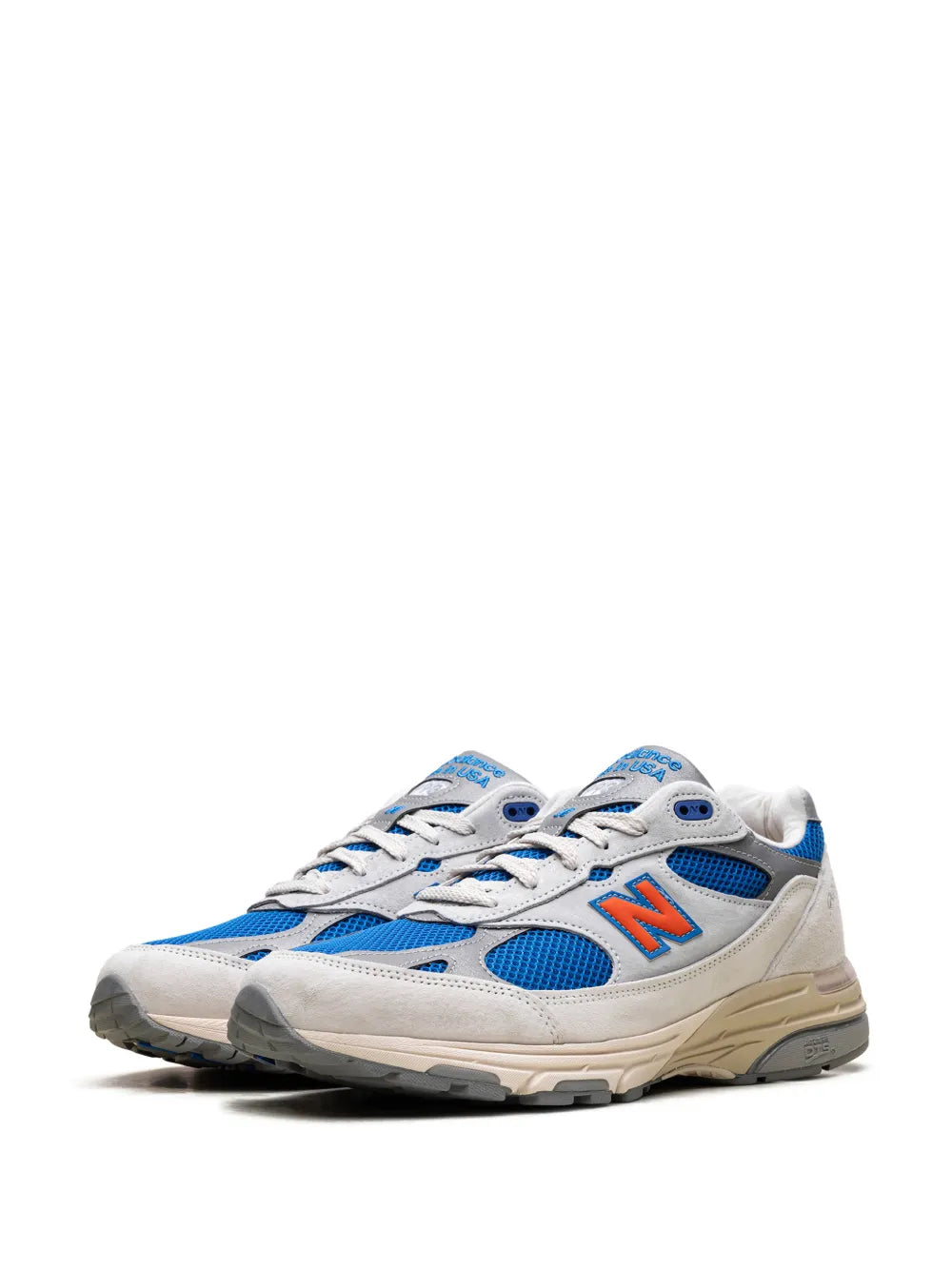 New Balance X Kith 993 Home Lace-Up — Grey — Size US M 3.5 - US W 5 — Back View