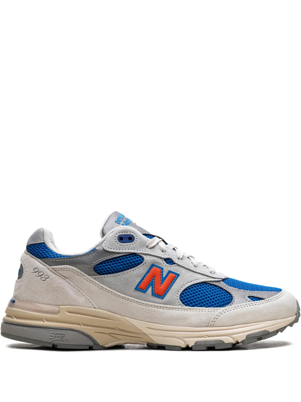 New Balance X Kith 993 Home Lace-Up — Grey — Size US M 3.5 - US W 5 — Front View