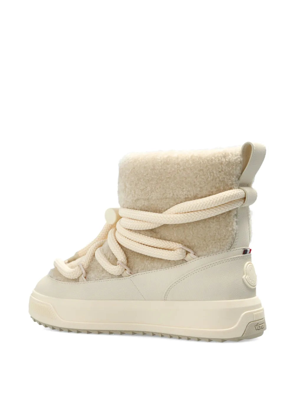 Moncler Altive Mid Drawstring-Fastening Snow Boots — Ivory — Size US M 3.5 - US W 5 — Back View