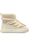 Moncler Altive Mid Drawstring-Fastening Snow Boots — Ivory — Size US M 3.5 - US W 5 — Front View