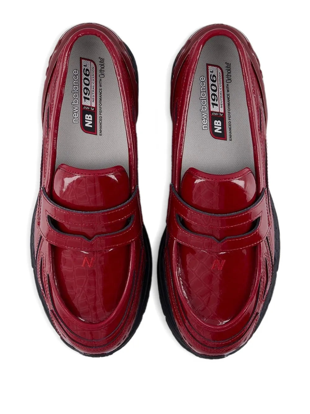 New Balance 1906L Slip-On — Red — Size US M 3.5 - US W 5 — Top View