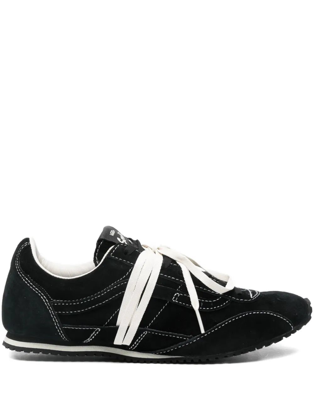 Vans Suede Stitching — Black — Size US M 3.5 - US W 5 — Front View