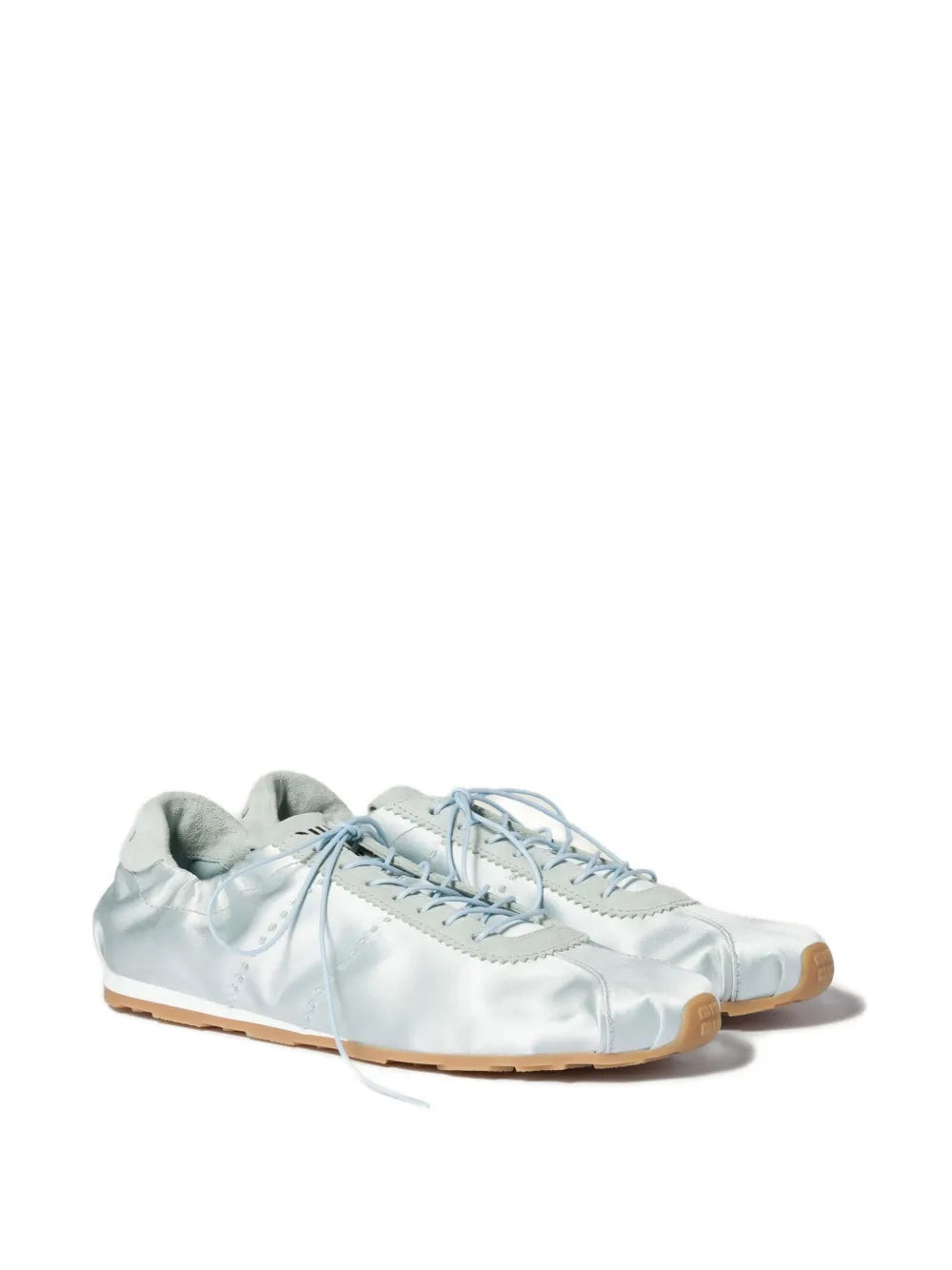 Miu Miu Plume Satin — Blue — Size US M 3.5 - US W 5 — Side View
