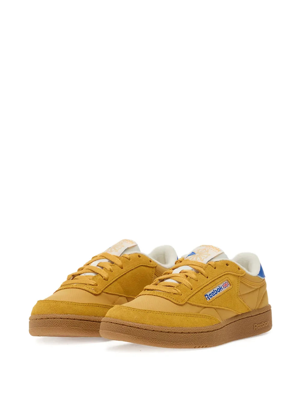 Reebok Club C 85 — Yellow — Size US M 3.5 - US W 5 — Side View