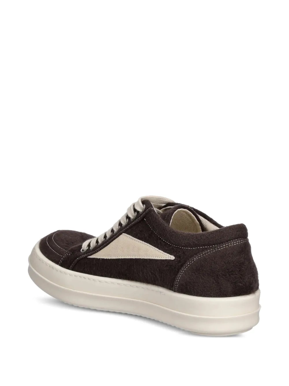 Rick Owens DRKSHDW Vintage Sneaks Brushed-Effect — Dark Brown — Size US M 3.5 - US W 5 — Back View