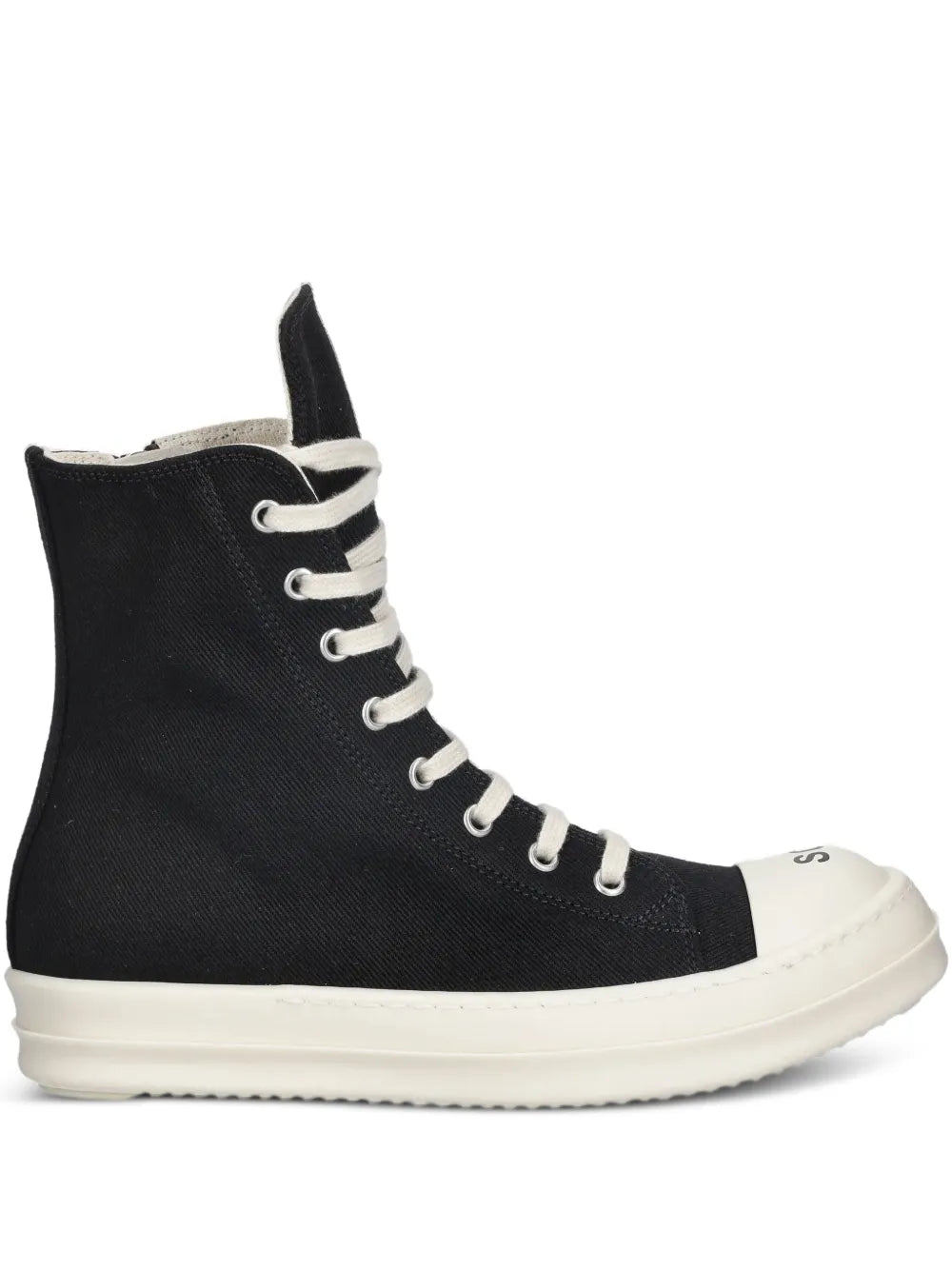 Rick Owens DRKSHDW Sneaks Side-Zip — Black — Size US M 3.5 - US W 5 — Front View