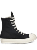 Rick Owens DRKSHDW Sneaks Side-Zip — Black — Size US M 3.5 - US W 5 — Front View
