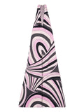 Pucci Print V Neck Long Dress — Pink — Size XS — Front View