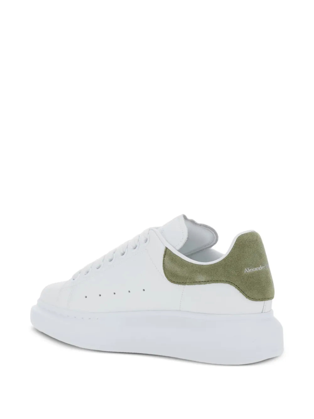 Alexander McQueen Perforated-Detail — White — Size US M 3.5 - US W 5 — Back View