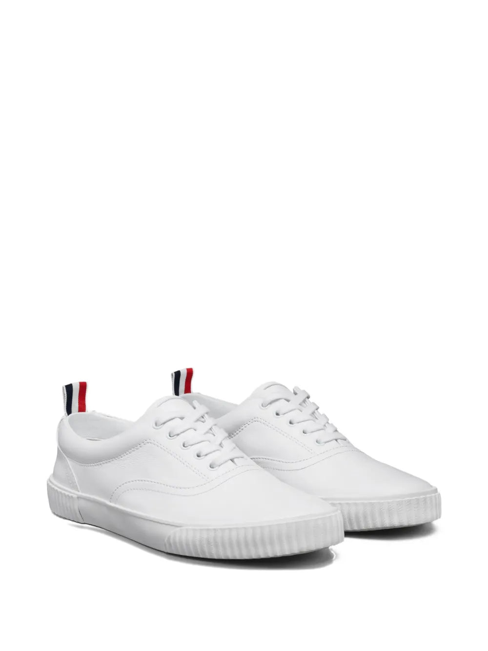 Thom Browne Panelled Grosgrain Loop — White — Size US M 3.5 - US W 5 — Side View