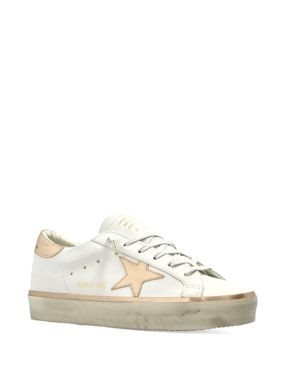 Golden Goose Hi Stars Lace-Up — White — Size US M 3.5 - US W 5 — Side View