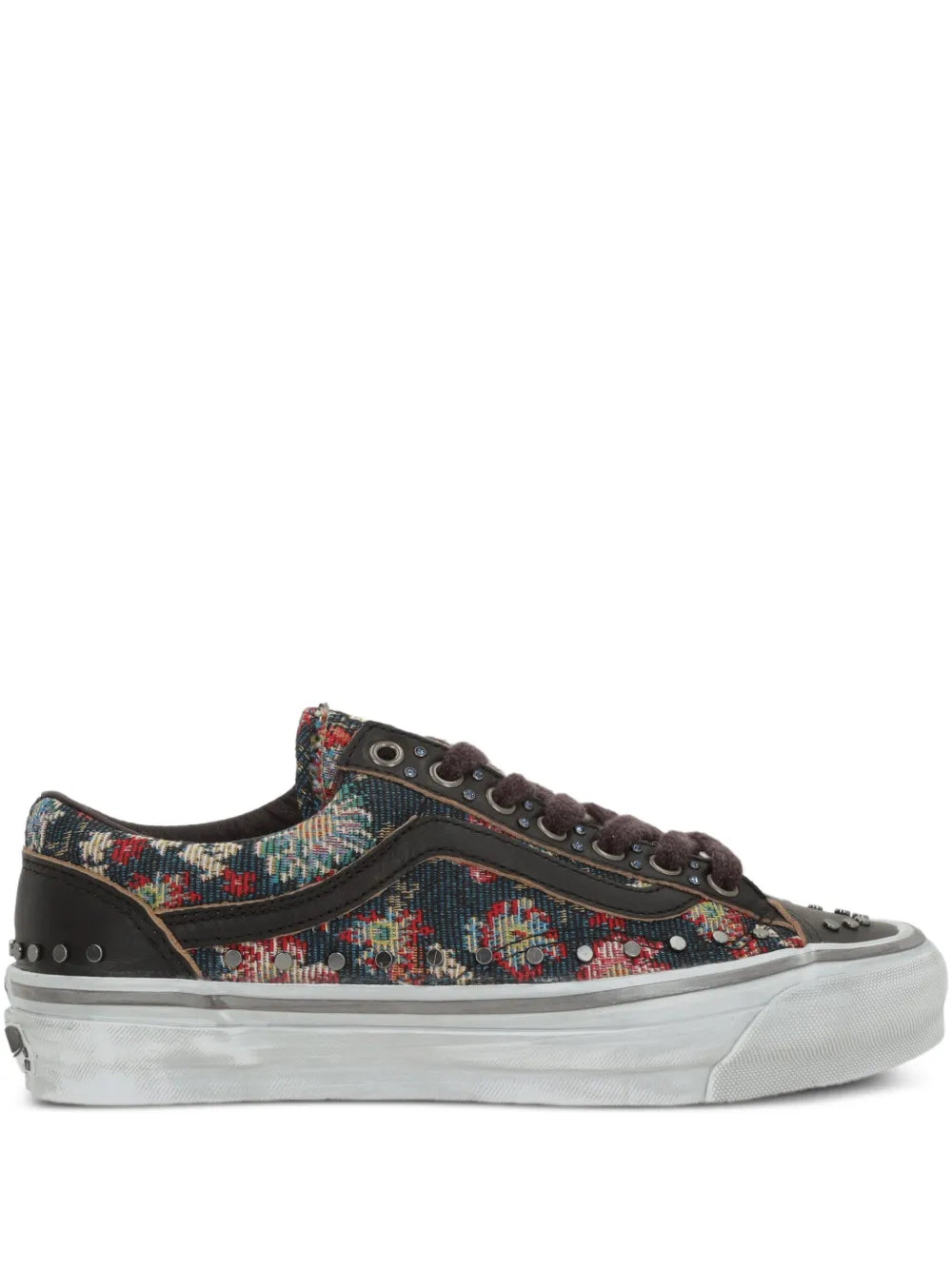 Vans Old Skool 36 Vibram Floral — Black — Size US M 3.5 - US W 5 — Front View
