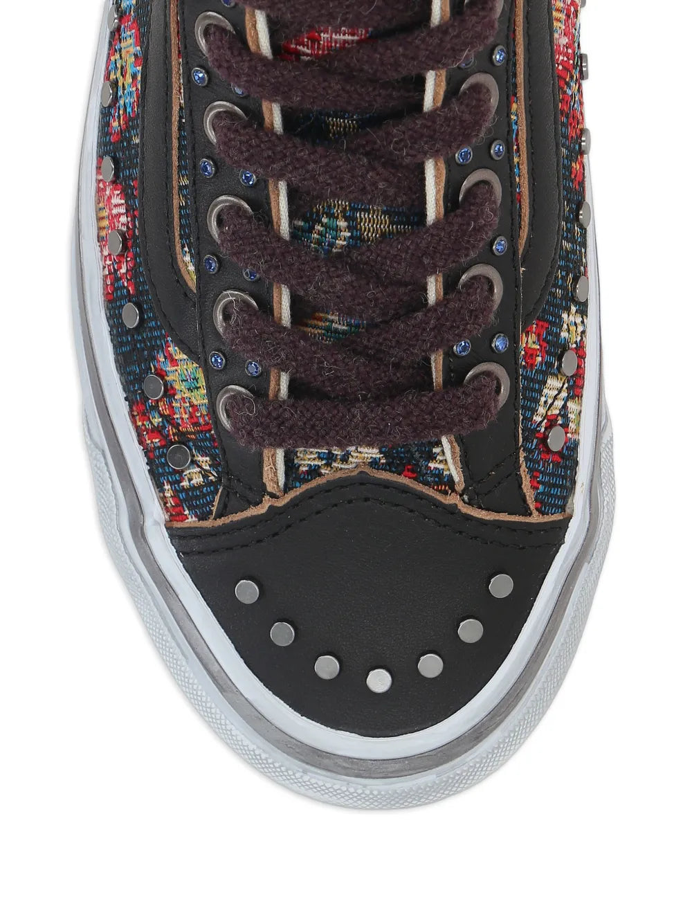 Vans Old Skool 36 Vibram Floral — Black — Size US M 3.5 - US W 5 — Top View