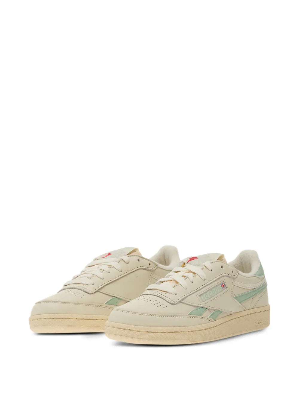 Reebok Club C Revenge Lace-Up — Beige — Size US M 3.5 - US W 5 — Side View