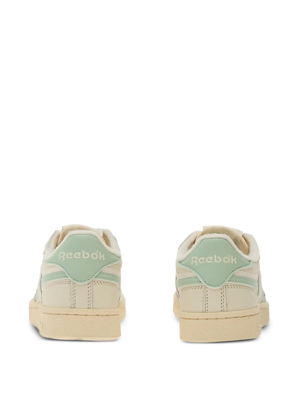 Reebok Club C Revenge Lace-Up — Beige — Size US M 3.5 - US W 5 — Detail View