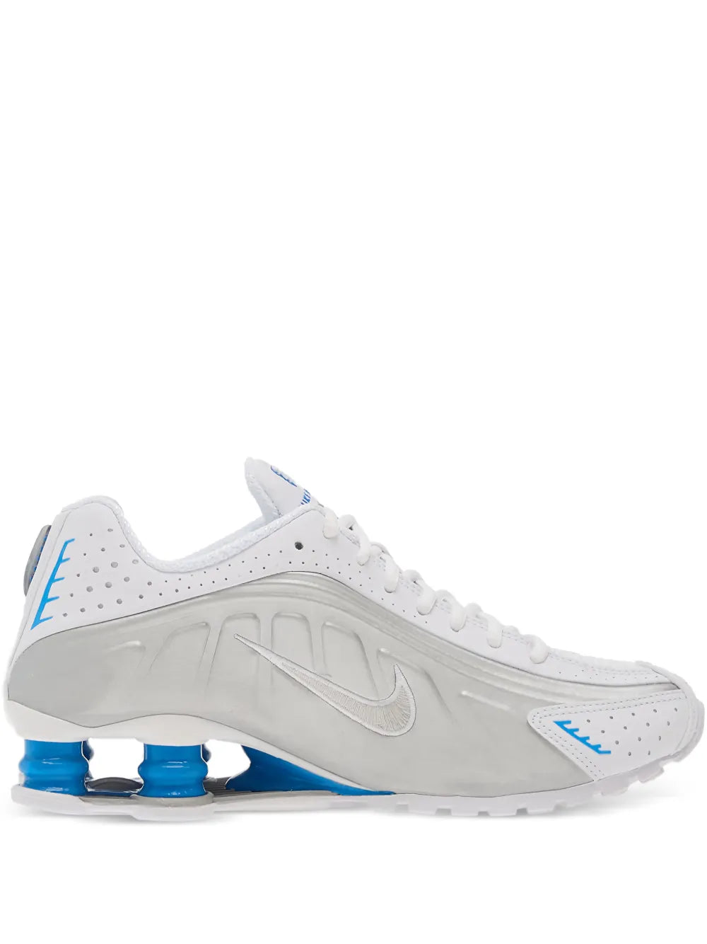Nike Shox R4 Perforated — White — Size US M 3.5 - US W 5 — Front View
