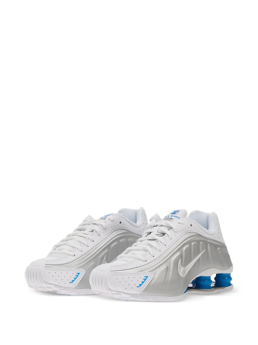 Nike Shox R4 Perforated — White — Size US M 3.5 - US W 5 — Side View