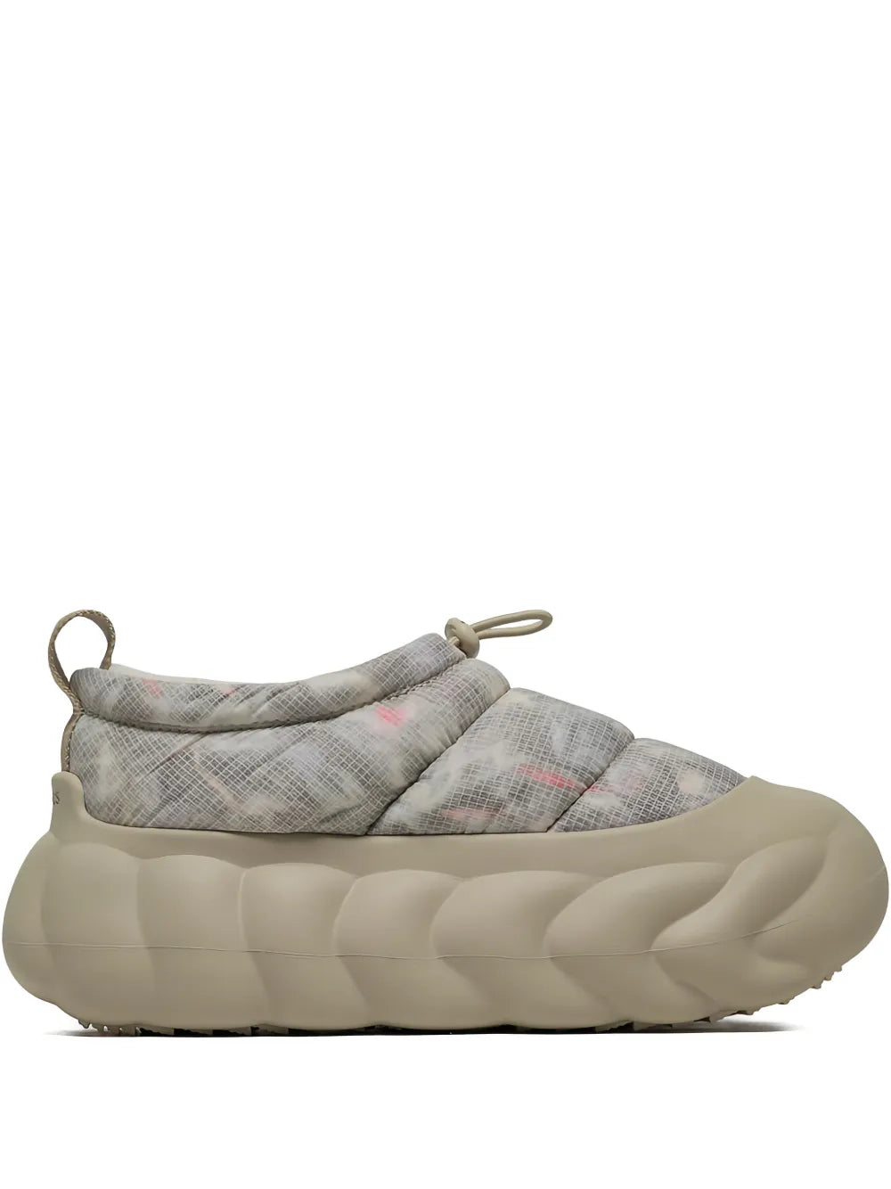 Crocs Overpuff Shorty Slip-On — Beige — Size US M 3.5 - US W 5 — Front View