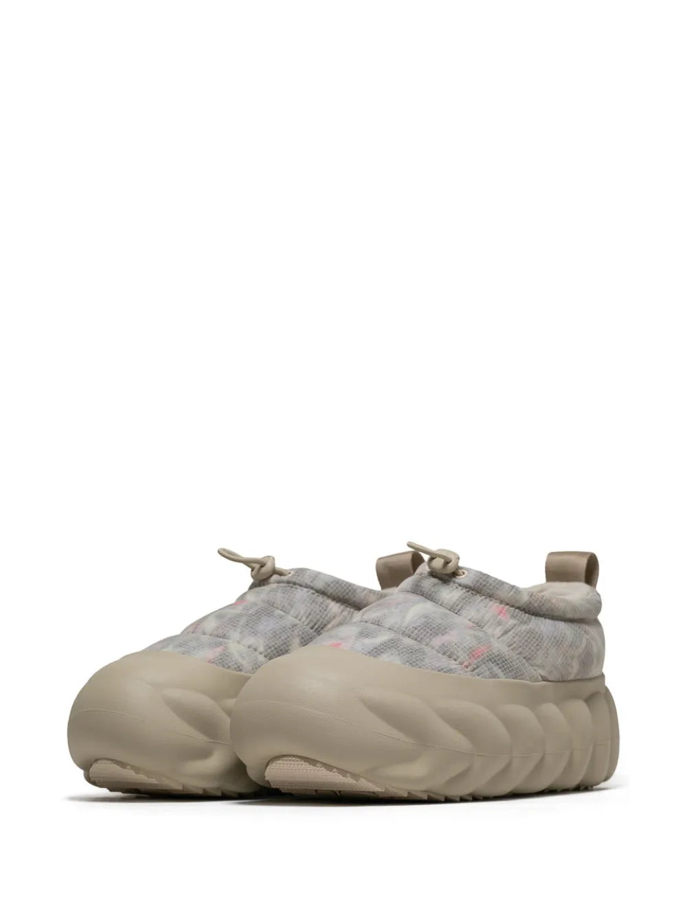 Crocs Overpuff Shorty Slip-On — Beige — Size US M 3.5 - US W 5 — Side View