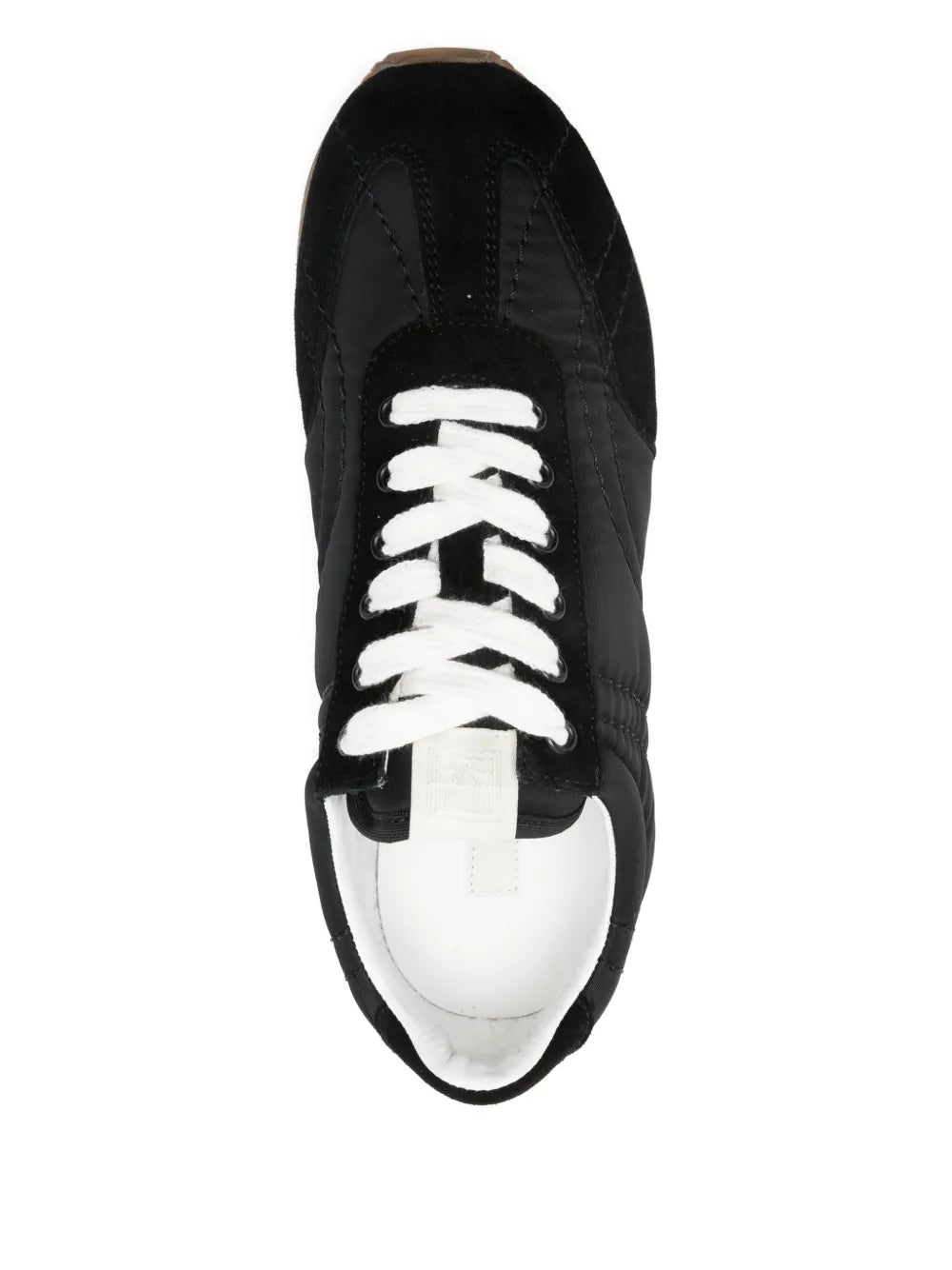 TOTEME Padded Lace-Up — Black — Size US M 3.5 - US W 5 — Top View