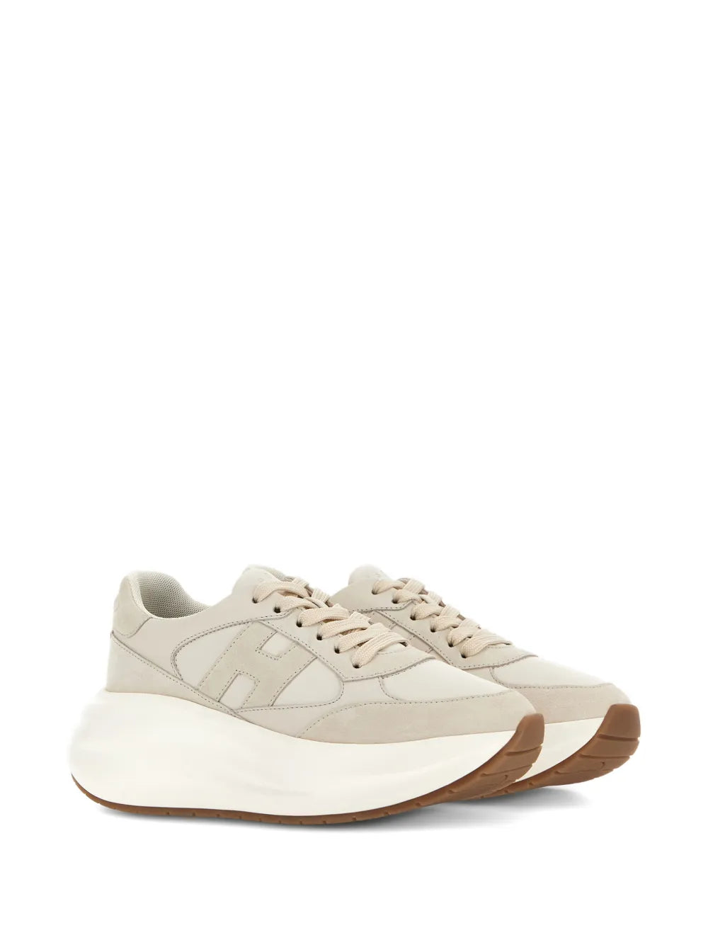 Hogan H696 Suede — Beige — Size US M 3.5 - US W 5 — Side View