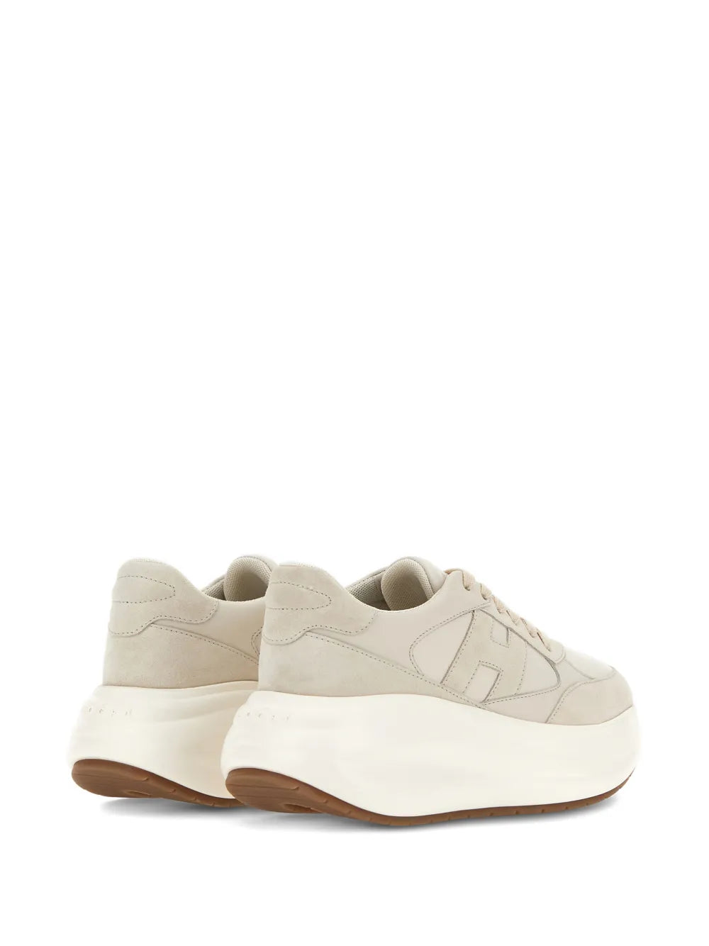Hogan H696 Suede — Beige — Size US M 3.5 - US W 5 — Back View