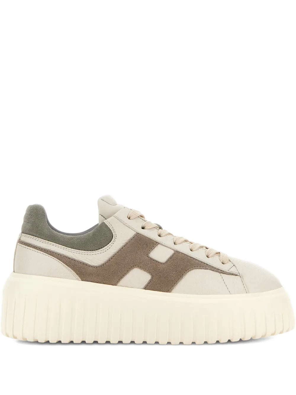 Hogan H-Stripes — Beige — Size US M 3.5 - US W 5 — Front View