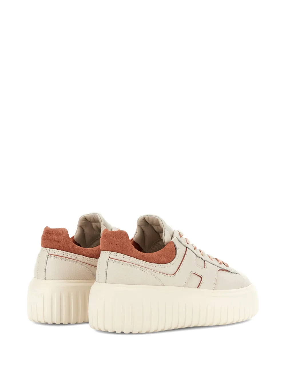 Hogan H-Stripes Platform — Orange — Size US M 3.5 - US W 5 — Top View